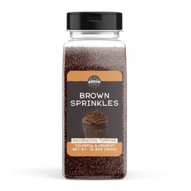 Birch & Meadow Brown Sprinkles, 12.8 oz, Decorative & Fun Topping