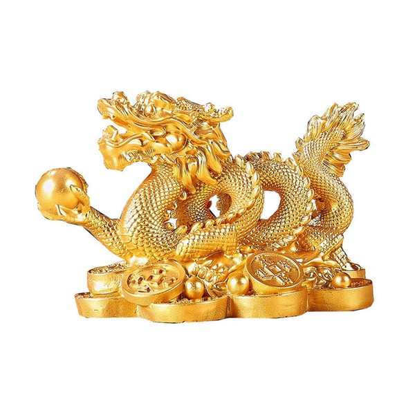 Dragon Figurine, Five Claws, Dragon God, Guardian God, Lucky Fortune, Entrance Charm, Dragon Zodiac Figurine, Good Luck Up, Good Luck Up, Feng Shui Interior, Opening, Gift for Boss (4.3 x 2.4 x 2.8