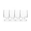 Set 4 Copas - Vasos Apilables de Acrilico, 350 ml