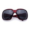 SA106 Polarized Lens Oversize Rhinestone Bling Sparkling Womens Sunglasses (burgundy