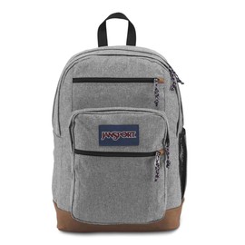 JanSport Cool Backpack, with 15-inch Laptop Sleeve - Large Computer Bag Rucksack with 2 Compartments, Ergonomic Straps, Grey Letterman