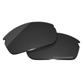 OOWLIT Replacement Sunglass Lenses for Oakley Commit SQ OO9086 Black Dark Gery Polarized