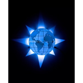 home made Globe Wall Light, Exploration, nightlight, world, earth, space, future, kids