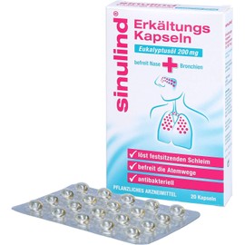 Sinulind Cold Capsules 200 mg 9 x 20 Capsules