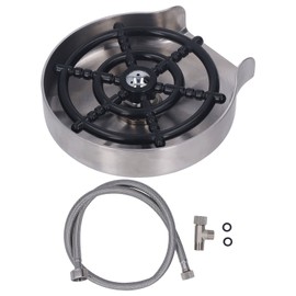Kitchen Sink Glass Rinser Bar High Pressure Automatic Cup Washer Stainless Steel Cup Washer for Sink   3/8 Thread Diameter 16mm