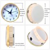 HILLHOME Mini Quartz Clock Insert 3-1/8 Inch (80 mm) Round