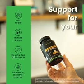 GUTVED Gut Health Supplement Coreboost with Ashwagandha, Carom Seeds, Turmeric - Prebiotics and Probiotics for Women & Men - 2 Billion CFU-Best for Digestive Health, Bloating Relief, Gas Reduction