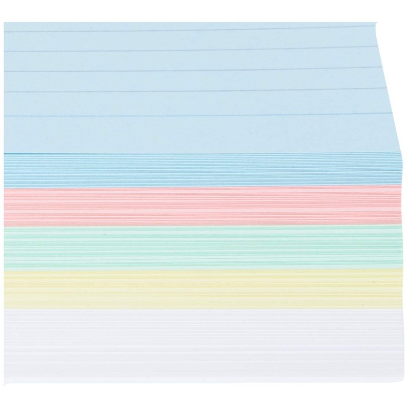 Luxpad A6 Lined Revision & Presentation Cards - Assorted Colours