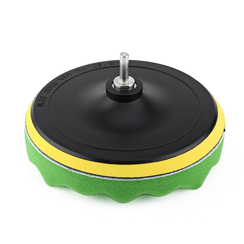 10Pcs 7" Polishing Buffing Waxing Pad Kit Tool For Car