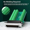 ANMBEST DB44 Solderless Connector, Male D-SUB to 44-pin Port Terminal