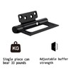 CJQZP Self Closing Door Hinges 2 Pack – 5" Spring
