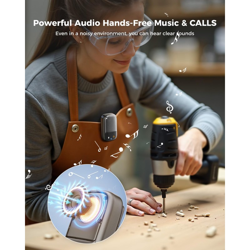 SUPERONE 2025 Upgrade Wearable Bluetooth Speaker with Voice Assistant &