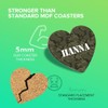 1 x Heart Coaster - Name Hanna Camouflage Army Military