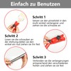 Brush Rail for Ceiling 170 cm Multi-Angle Brush Extension 180