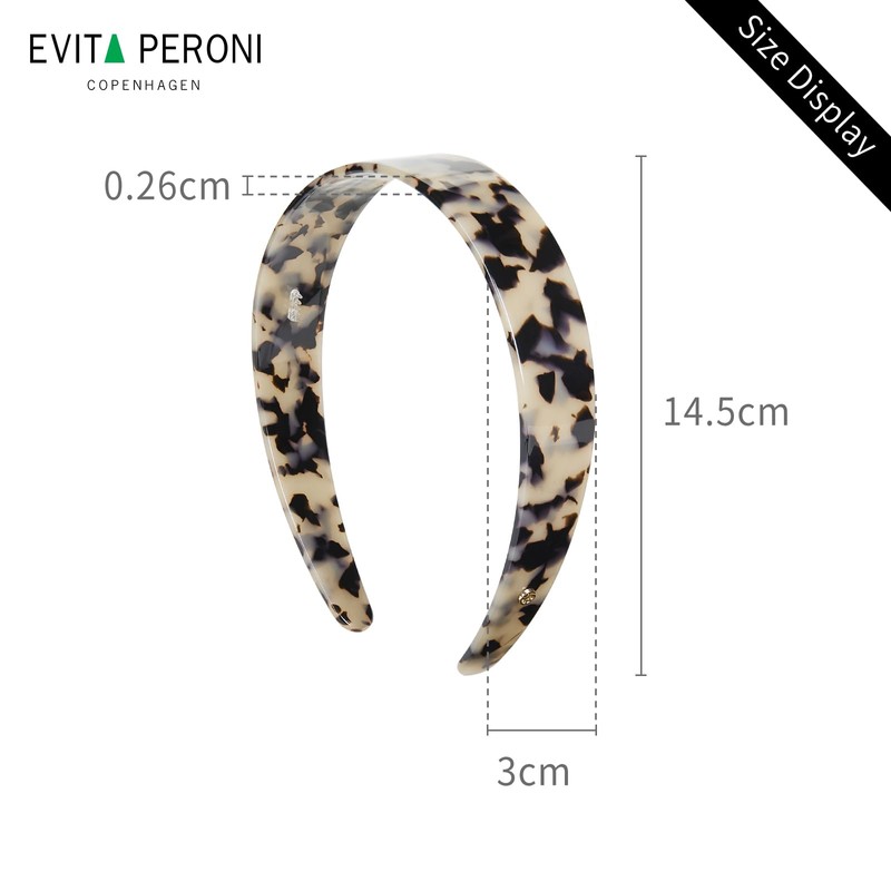 EVITA PERONI Wide Headbands for Women - Premium Acetic Headband