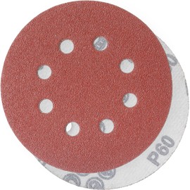 YoiYee 60 Grit Sanding Discs Pads, 8 Holes, 125mm/5-inch Hook and Loop Quick Change Sandpaper Sheet for Random Orbital Sander, 20 Pack