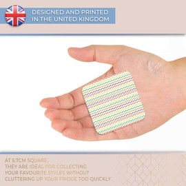 Destination Vinyl ltd Fridge Magnet - Cute Colourful Line Pattern Print Modern for Office, Cabinet and Whiteboard, Magnetic Stickers, 44770