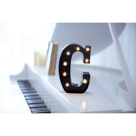 Foaky Black LED Marquee Number Lights Sign Light Up Marquee Number Lights Sign for Night Light Wedding Birthday Party Battery Powered Christmas Lamp Home Bar Decoration