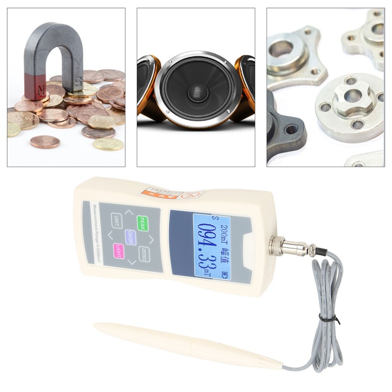 Surface Magnetic Field Detector High Accuracy Handheld Gauss Meter Digital