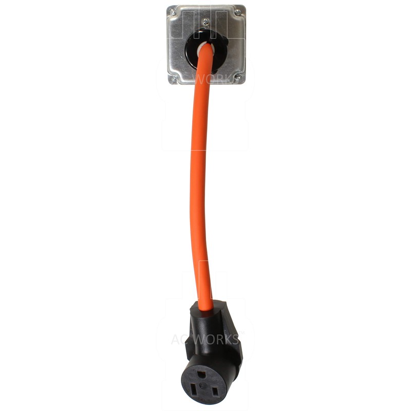AC WORKS 6-50 Welder Adapter (L15-20 20A 250Volt 3-Pase Locking