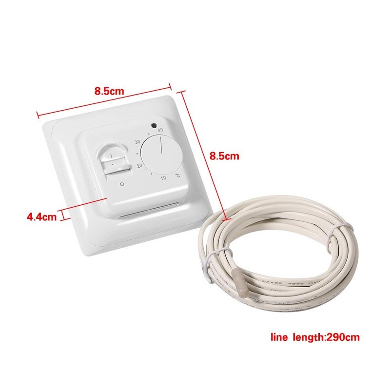VOBOR Mechanical Room Thermostat, Heating Thermostat Room Floor, Mechanical Thermostat