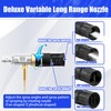 FIXFANS Adjustable Long Range Nozzle for Pressure Washer 5-6.5 GPM,