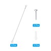 PATIKIL 6 Pcs Stainless Steel Lanyard Cable with Eyelets 0.06"
