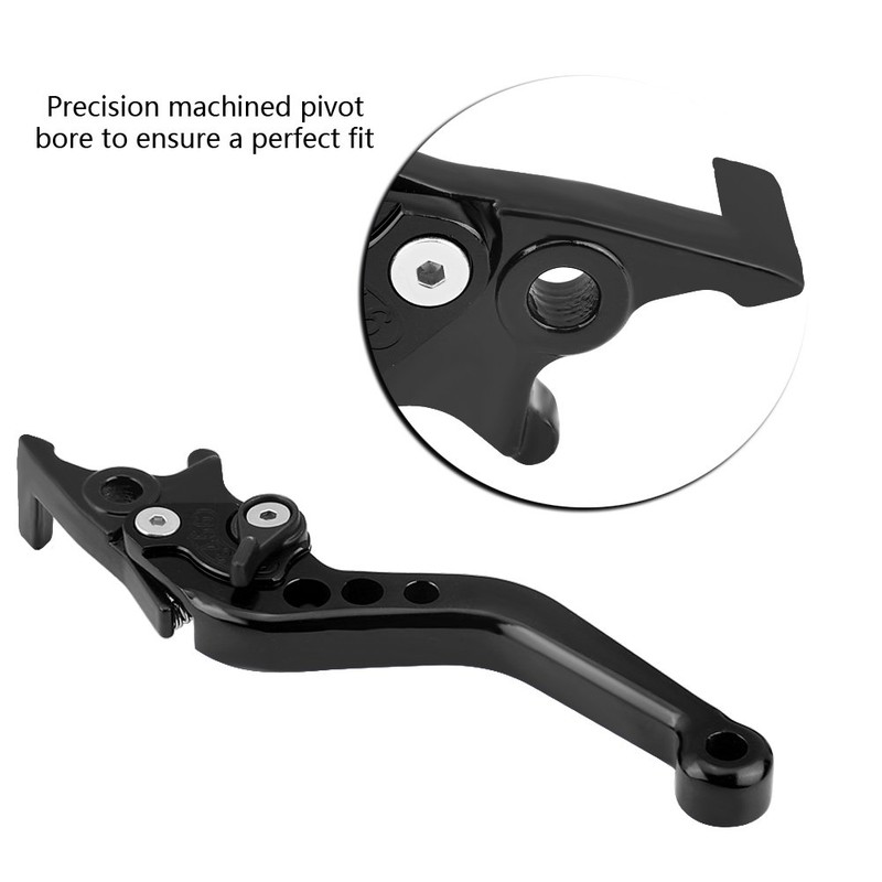 EVGATSAUTO Motorcycle Brake Lever, 2 Pieces CNC Aluminium Alloy Motorcycle
