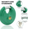 Unity Same Keyed Green Disc Padlock 2-3/4" (70mm) Premium self