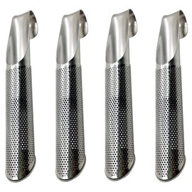 Paifeancodill 4 Pcs Stainless Steel Tea Strainer, Tea Infuses Tea Strainer with Hook, Stick-Pipe Tea Strainer for Loose Tea Filter Long-Handle Tea Filter Suitable for Home Picnic Travel Business Trip