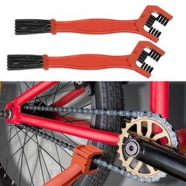 QZTYTY Bike or Motorcycle Chain Washer, Motorcycle Chain Brush, Bike Chain Cleaner, Universal Car Accessories Motorcycle Chain Cleaning Kit Compatible with Motorcycle Bicycle Mountain (2PCS/Orange)
