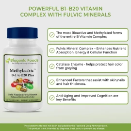 Methylectric B-50 Complex B1-b20 Vitaminas Minerales 120