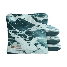ACA Synergy Pro Professional Cornhole Bags Dual Sided Regulation 6x6 Set of 4 Beach Waves