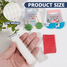 DELORIGIN Clay Texture Roller,Rhombuses Shaped Polymer Clay Texture Roller 3" Texture Model Polymer Clay Accessories for Making Earrings Jewelry Necklaces Bracelets DIY Craft