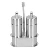 Stainless Steel Condiment Container Canister Set Seasoning Soy Bottle Kitchen