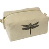 'Abstract Dragonfly' Canvas Wash Bag/Makeup Case (CS00037489)