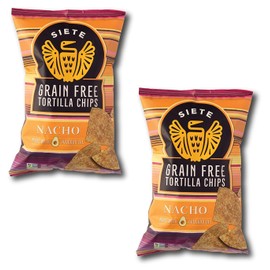 Siete Nacho Grain Free Tortilla Chips, 5 oz bags, 2-Pack
