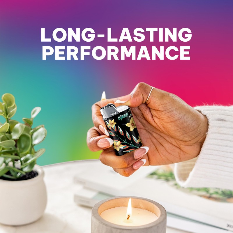 DJEEP Pocket Lighters, Vibrant Collection Textured Metallic, Colorful Unique Lighters,