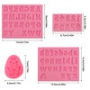 LyfLux - Moldes de silicona para fondant, letras de números