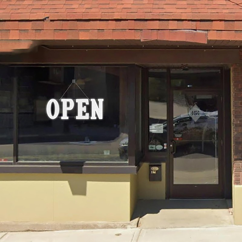 31'' x 11" Large LED Open Signs for Buisness, Remote
