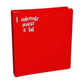 Bargain Max Decals Solemnly Swear A Lot Sticker Decal Notebook Car Laptop 5.5" (White)