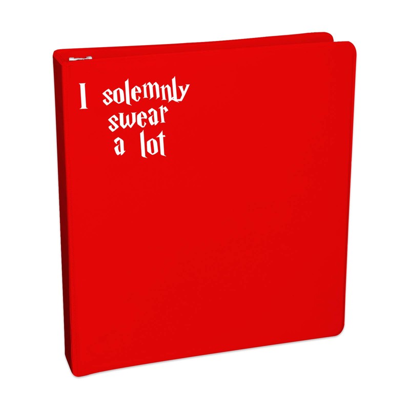 Bargain Max Decals Solemnly Swear A Lot Sticker Decal Notebook