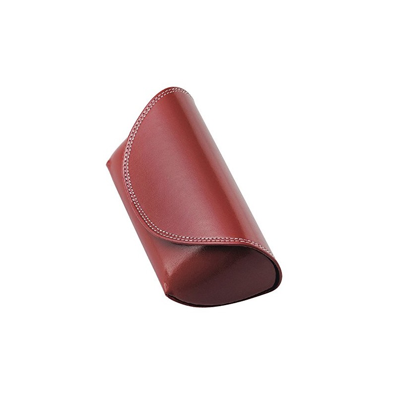 Leather Chic Large Size Glasses Case Red 2935-03