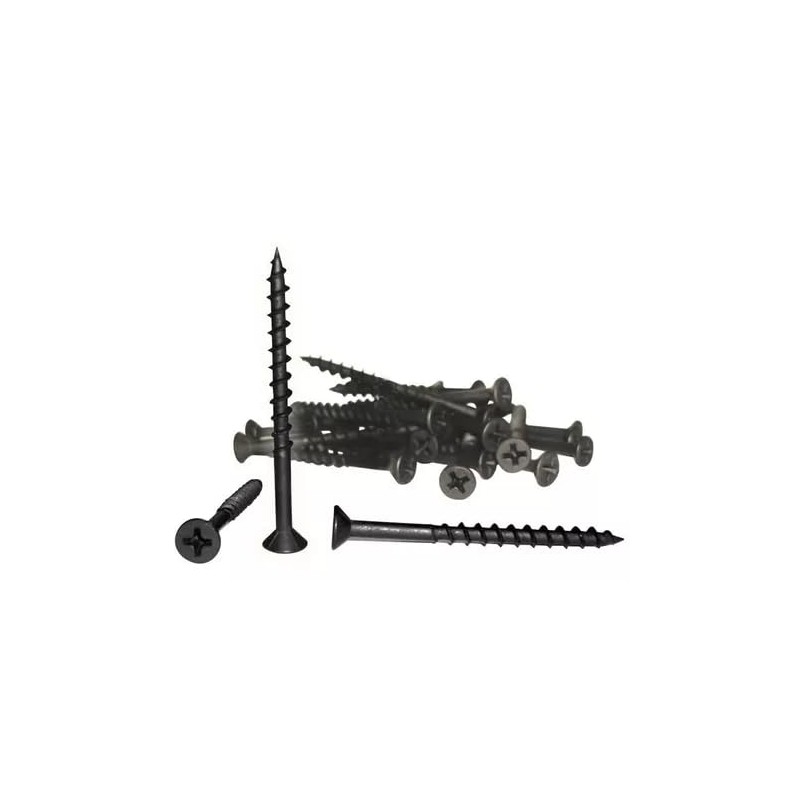 Pijas Para Madera Multiusos Trabajos Carpinteria, Tornillo Aglomerado Negro Fosfatado