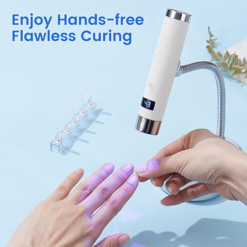 Rosiour Mini UV Lamp for Gel Nails- Rechargeable Handheld Nail