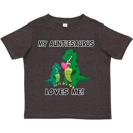 inktastic My Auntiesaurus Loves Me Toddler T-Shirt 2T Vintage Smoke 26be9