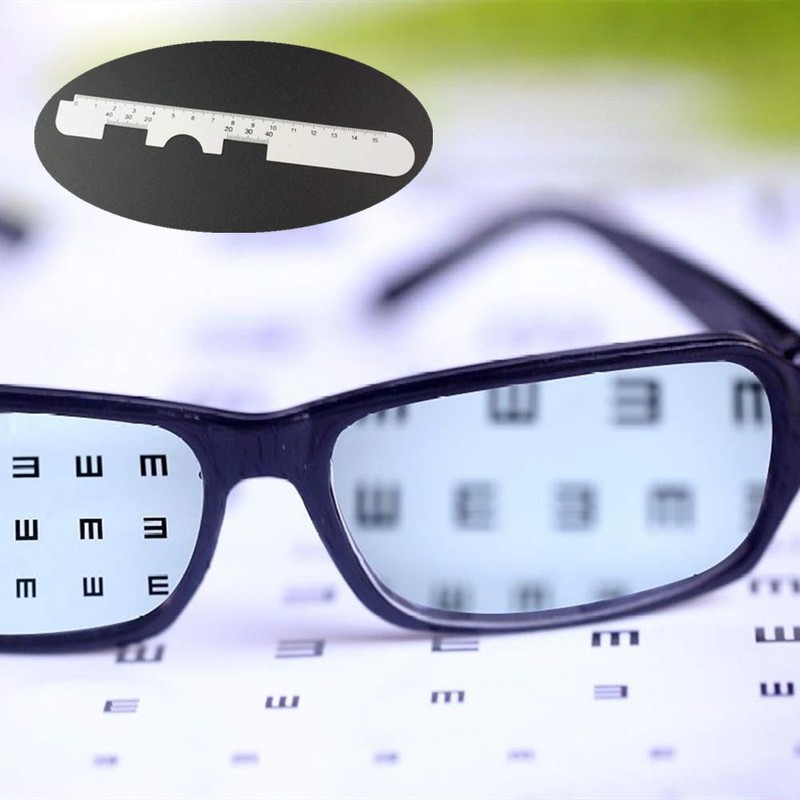 12 Pcs Optical Vernier PD Ruler Pupil Distance Measuring Ruler