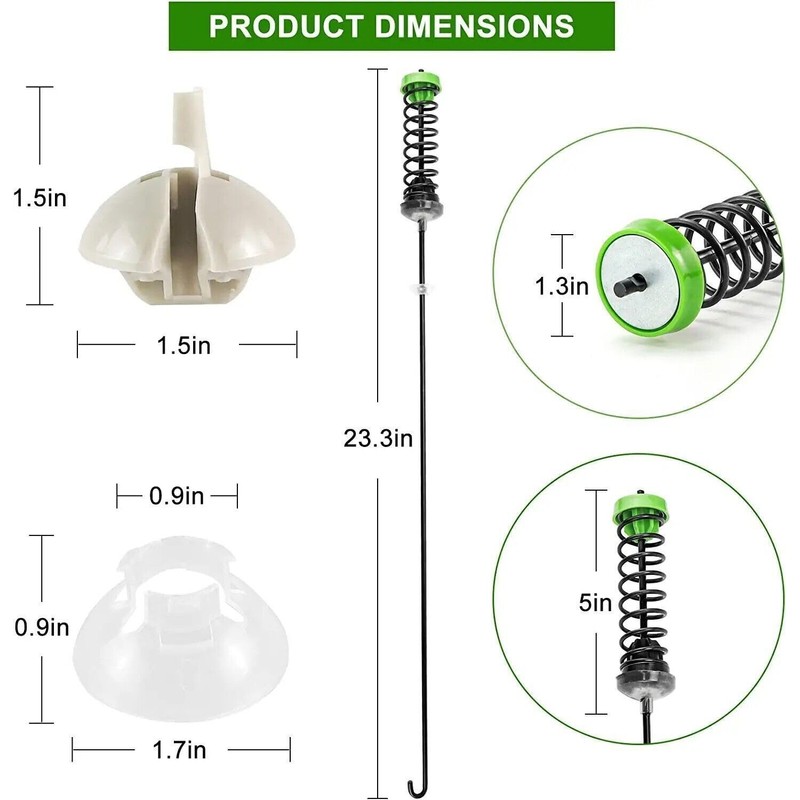 ALVBAN 4pcs W11130362 Washer Suspension Rod Kit WTW5000DW2 WTW5000DW0,Replacement for