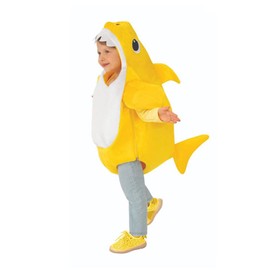MUXIU Shark Cosplay, Halloween, Costume, Children, Fish, Cute, Popular, Cosplay, Kids, Boys, Girls, Babies, Parties, Events, Performance Clothes, Includes Tattoo Stickers, Red, 3 Piece Set, Unisex (39.4 inches (100 cm), Yellow)