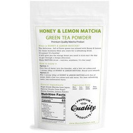 Matcha Lemonade Green Tea - 12oz, All Natural, Made with Ceremonial Japanese Matcha, Honey, and Lemon Powder